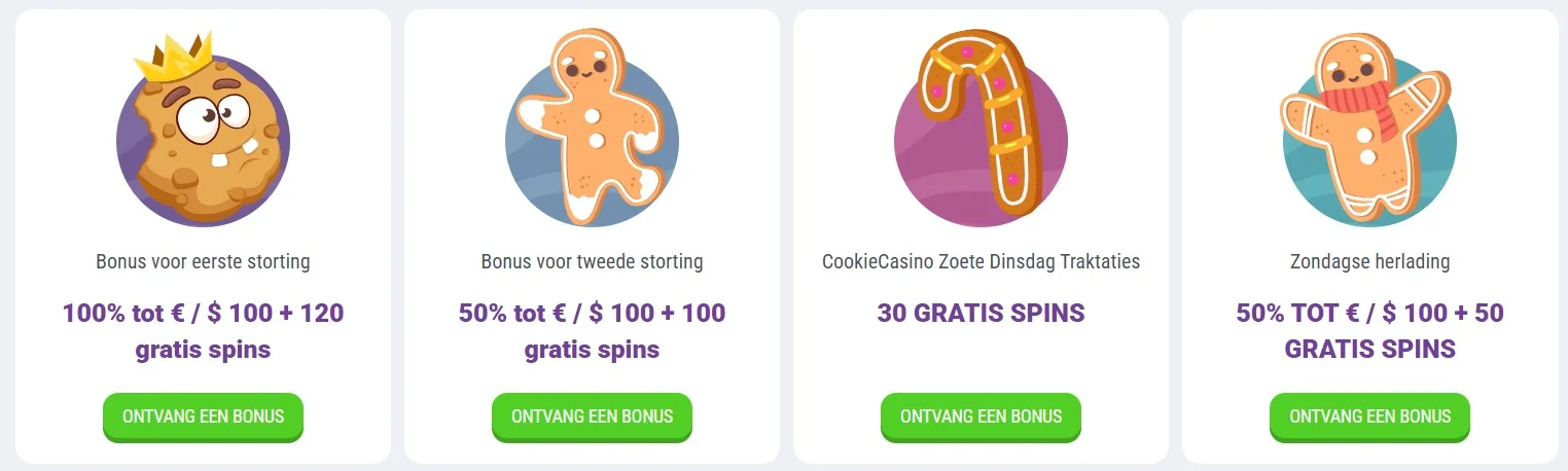 CookieCasino De welkomstbonus