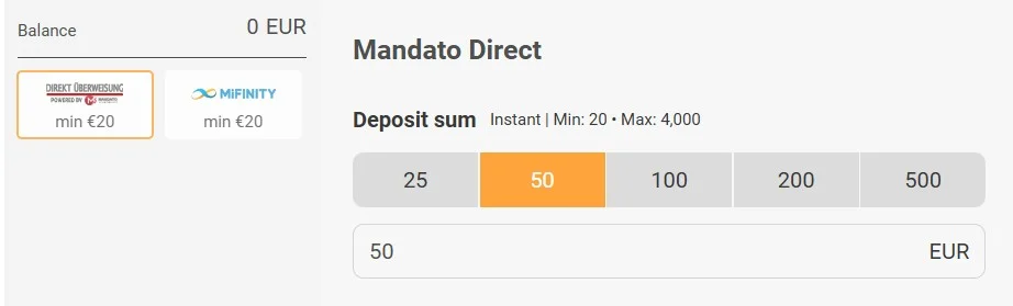 CookieCasino deposit